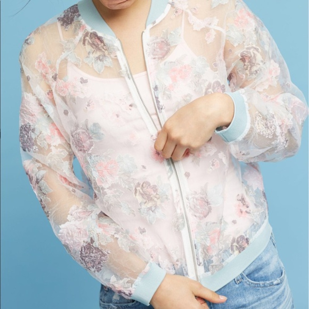 Gorgeous sheer Anthro jacket